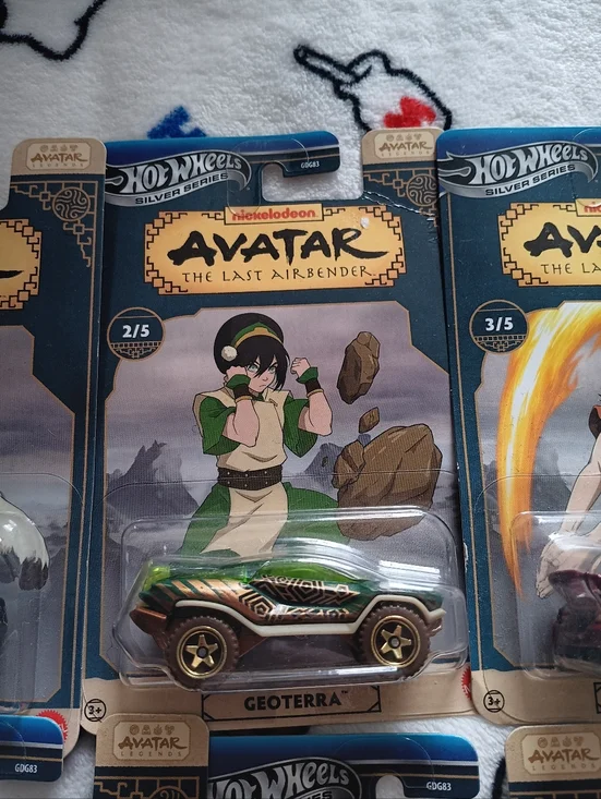 Hot Wheels Avatar The Last Airbender Silver Series Full Set 1-5 New - Picture 4 of 7